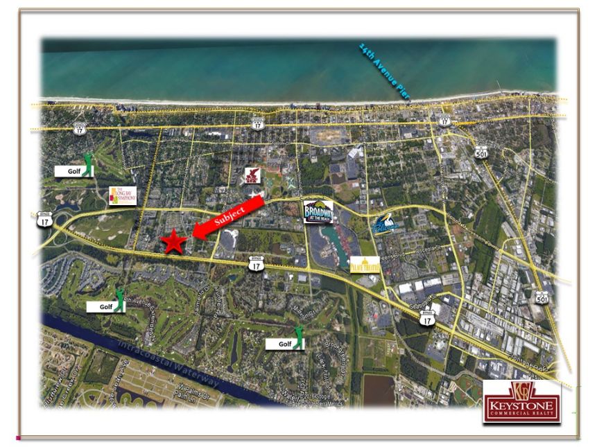 Newby Building-1,970 SF Office Space Available, Myrtle Beach, SC: 4593 Oleander Dr, Myrtle Beach, SC 29577